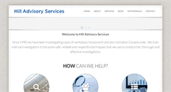 Desktop Screenshot of hilladvisory.com