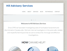 Tablet Screenshot of hilladvisory.com
